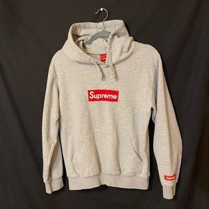 Supreme Grey Hoodie Medium NOT AUTHENTIC